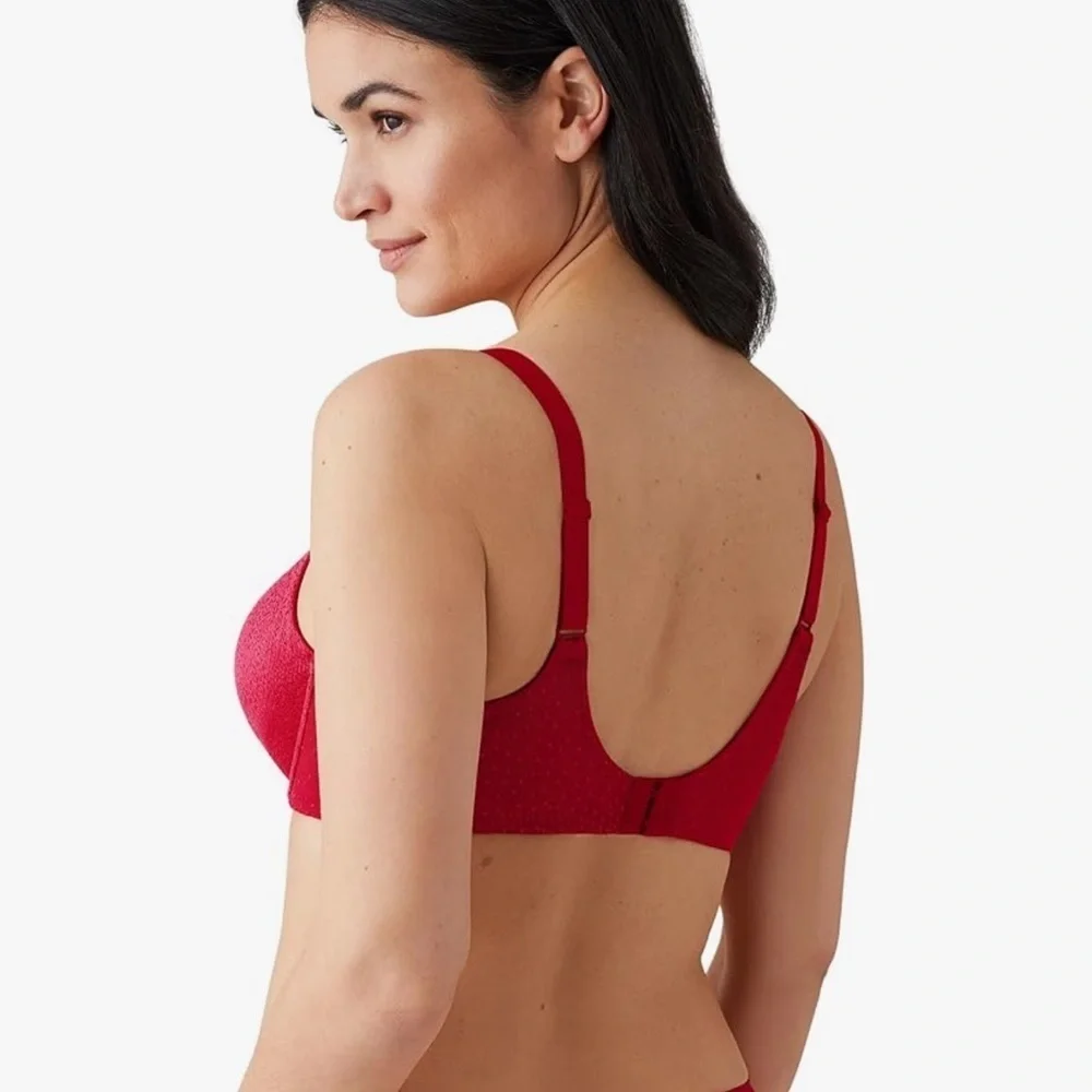 NWT Wacoal Plus Size Back Appeal Full Coverage T-Shirt Bra, Barbados Cherry 36DD - Picture 2 of 5